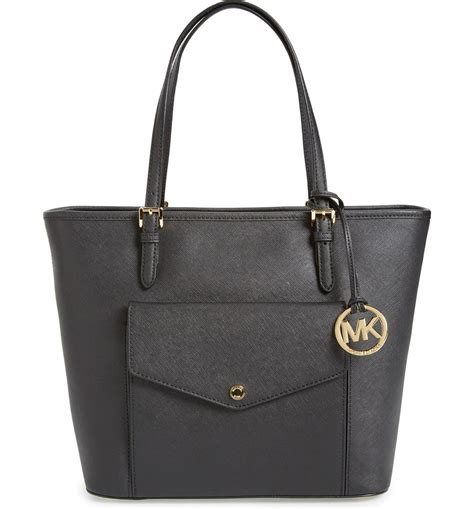 michael kors jet set tote metallic black|Michael Kors jet set duffle.